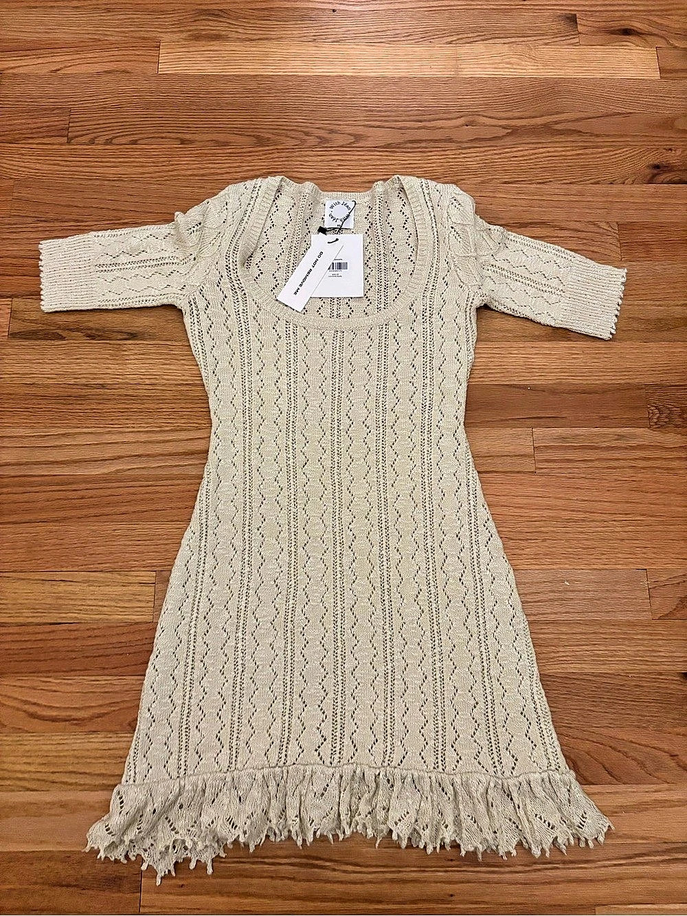 With Jean Bo Dress Mini Knit Cream